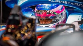 Fernando Alonso, piloto de Alpine, durante la primera sesión de entrenamientos del Gran Premio de Bélgica el pasado fin de semana.