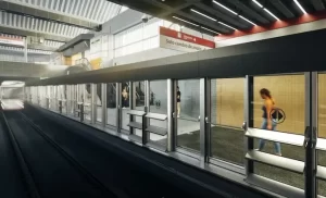 Puertas de andén Metro Santiago: Modernización San Pablo